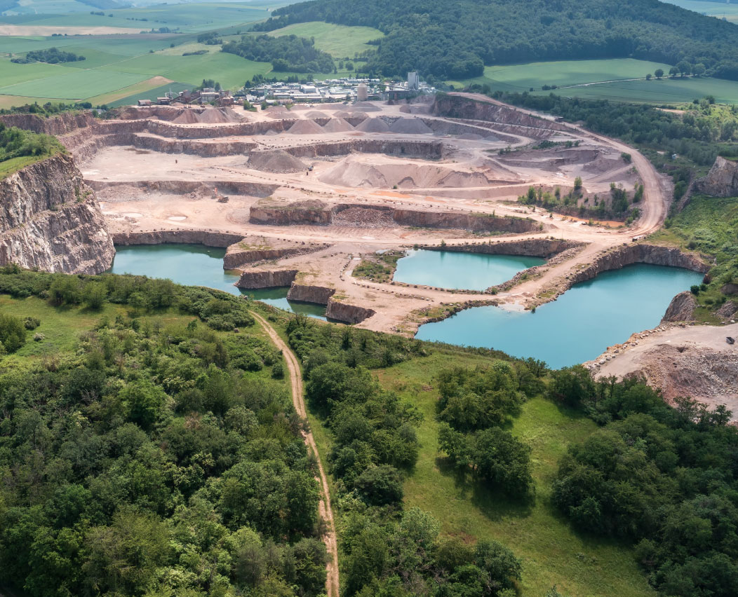 distant photo of mining site