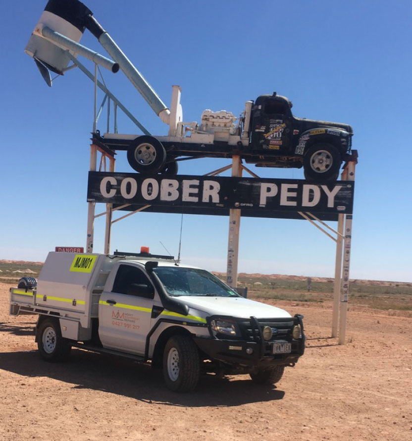 MJM vehicle in coober pedy